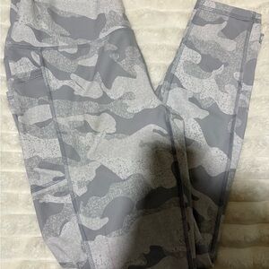 Gray Camouflage Leggings